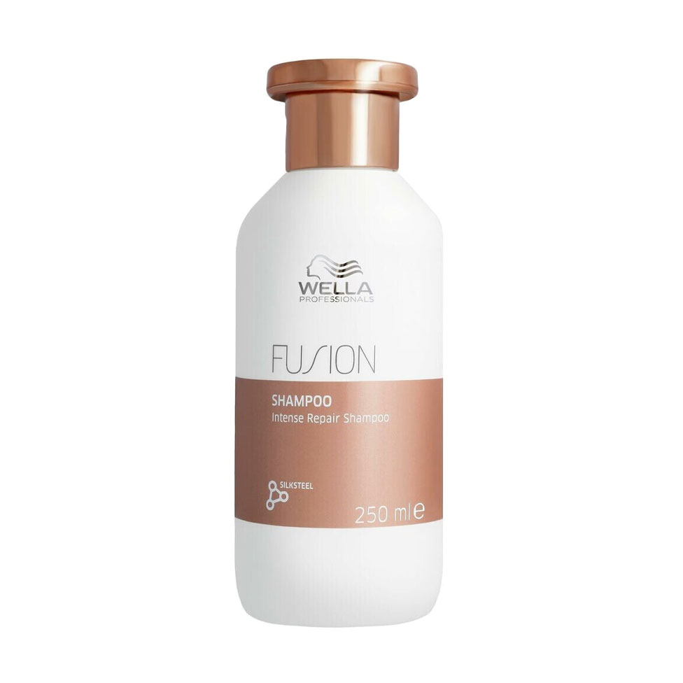 Інтенсивний відновлювальний шампунь Wella Professionals Fusion Intense Repair Shampoo для пошкодженого волосся, з амінокислотами шовку, 250 мл